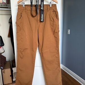 Dickies Women's Brown Straight Leg Carpenter Pants, Size 30